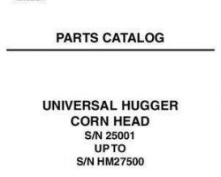 Gleaner 79019332C Parts Book - Hugger Corn Head (sn 25001 - HM27500)