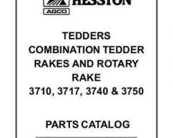 Hesston 79019378 Parts Book - 3710 / 3717 / 3750 Tedder Rake / 3740 Rotary Rake