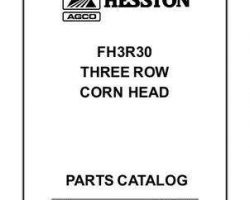Hesston 79019453 Parts Book - FH3R30 Corn Head (3 row 30 inch, prior sn 'M')