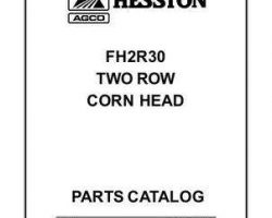 Hesston 79019455 Parts Book - FH2R30 2 Row Corn Head (prior to sn 'M')
