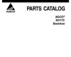 AGCO 79021757C Parts Book - SH17C Backhoe
