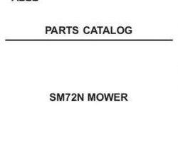 AGCO 79021820B Parts Book - SM72N Mid-Mount Mower