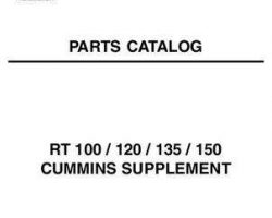 AGCO 79022388A Parts Book - RT100 / RT120 / RT135 / RT150 Tractor (Cummins supplement)