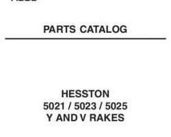 Hesston 79023029B Parts Book - 5021 / 5023 / 5025 Y & V Rake
