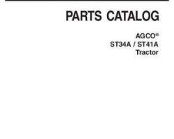 AGCO 79023078D Parts Book - ST34A (cab & platform) / ST41A (platform) Compact Tractor
