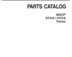 AGCO 79023382D Parts Book - ST47A / ST52A Compact Tractor