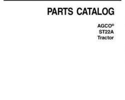 AGCO 79023601B Parts Book - ST22A Compact Tractor