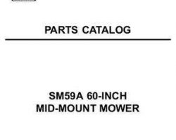 AGCO 79023603A Parts Book - SM59A Mid-Mount Mower
