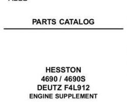 Hesston 79024081A Parts Book - 4690 / 4690S Baler (Deutz F4L912 engine supplement)