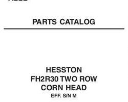 Hesston 79024283A Parts Book - FH2R30 2 Row Corn Head (eff sn 'M')