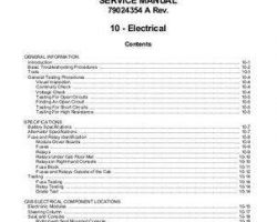 Gleaner 79024354A Service Manual - A85 Combine (Volume 2, packet)