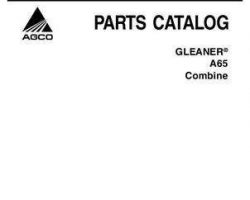 Gleaner 79024987B Parts Book - A65 Combine (eff sn HR87101, 2006-08)