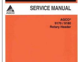 AGCO 79027237A Service Manual - 9170 / 9180 Header