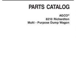 AGCO 79027275D Parts Book - 8210 Richardton Dump Wagon (multi-purpose)