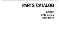 AGCO 79027300B Parts Book - 3709 / 3715 / 3718 / 3722 / 3726 / 3732 / 3739 / 3743 3700 Series