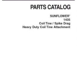 AGCO 79028597D Parts Book - 1435 Coil Tine / Spike Drag / Heavy Duty Coil Tine Attachment