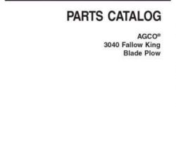 AGCO 79032808C Parts Book - 3040 Fallow King Blade Plow