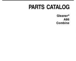 Gleaner 79032834D Parts Book - A86 Combine