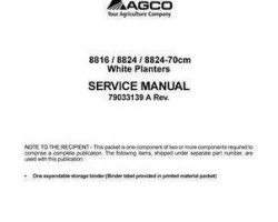 AGCO 79033139A Service Manual - 8816 / 8824 Planter (packet)
