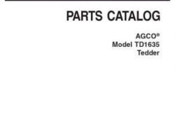 AGCO 79033488A Parts Book - TD1635 Tedder