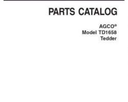 AGCO 79033489A Parts Book - TD1658 Tedder