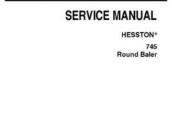 Hesston 79033774A Shop Service Repair Manual - 745 Round Baler