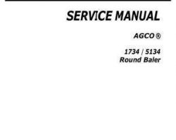 AGCO 79034278A Service Manual - 5134 Round Baler