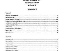 Gleaner 79034327D Service Manual - S67 / S77 Combine (packet)