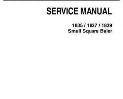 AGCO 79035891A Service Manual - 1835 / 1837 / 1839 Small Square Baler
