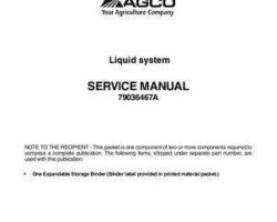 Ag-Chem 79036466A Service Manual - RoGator Liquid System (assembly)