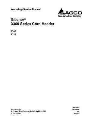 Gleaner 79036994B Service Manual - 3308 / 3312 Corn Header