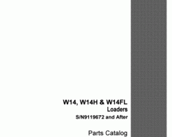 Parts Catalog for Case Wheel loaders model W14H