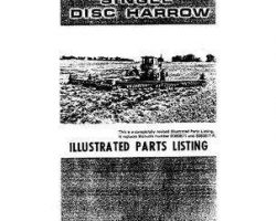 Hesston 8080871R1 Parts Book - 2410 Disc Harrow (single, eff sn 0101-0900)