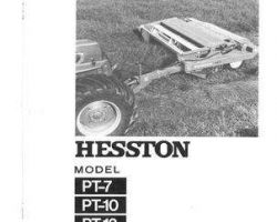 Hesston 8081408 Service Manual - PT7 / PT10 / PT12 Mower Conditioner (pull-type)