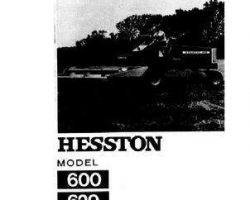 Hesston 8081416 Service Manual - 600 (1967-69) / 620 (1970-73) SP Windrower
