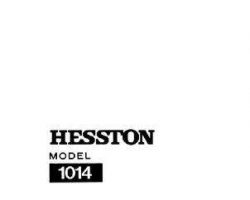 Hesston 8081424 Service Manual - 1014 Mower Conditioner (side and center pivot)