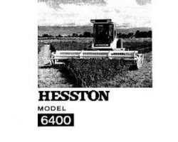 Hesston 8081457 Service Manual - 6400 Windrower (eff sn 640)