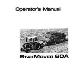Hesston 8084022 Operator Manual - SM60A StakMover (eff sn 4001, 1980-83)