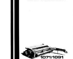 Hesston 8084923R Operator Manual - 1071 / 1091 Mower Conditioner (pull type)