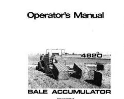 Hesston 8084956 Operator Manual - 4820 Bale Accumulator (eff sn 801)