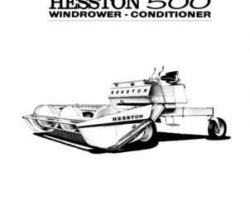 Hesston 82867 Operator Manual - 500 SP Windrower (1964)