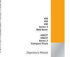 Case Skid steers / compact track loaders model 440 Operator's Manual