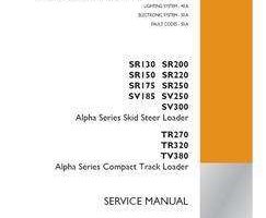Case Skid steers / compact track loaders model SR200 Service Manual