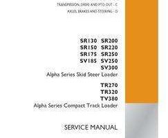 Case Skid steers / compact track loaders model SR220 Service Manual