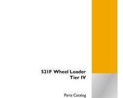 Parts Catalog for Case Wheel loaders model 521F