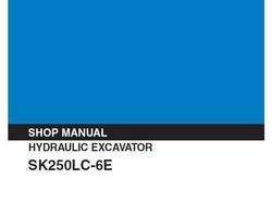 Kobelco Excavators model SK250LC Service Manual