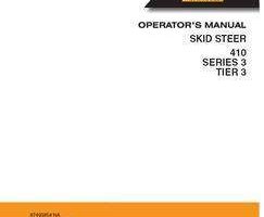 Case Skid steers / compact track loaders model 410 Operator's Manual