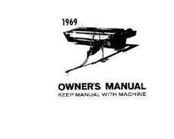 Hesston 880310 Operator Manual - PT10 Mower Conditioner (pull-type, 1969)