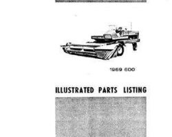 Hesston 881219 Parts Book - 600 SP Windrower (1969)