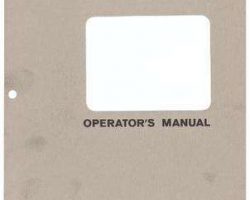 Hesston 882720 Operator Manual - 320 SP Windrower (1971-72)